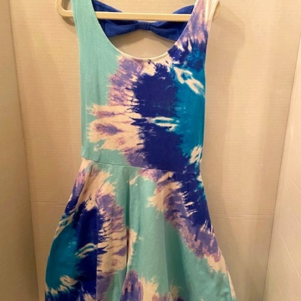 JUSTICE DRESS IN SHADES OF BLUE SIZE 14